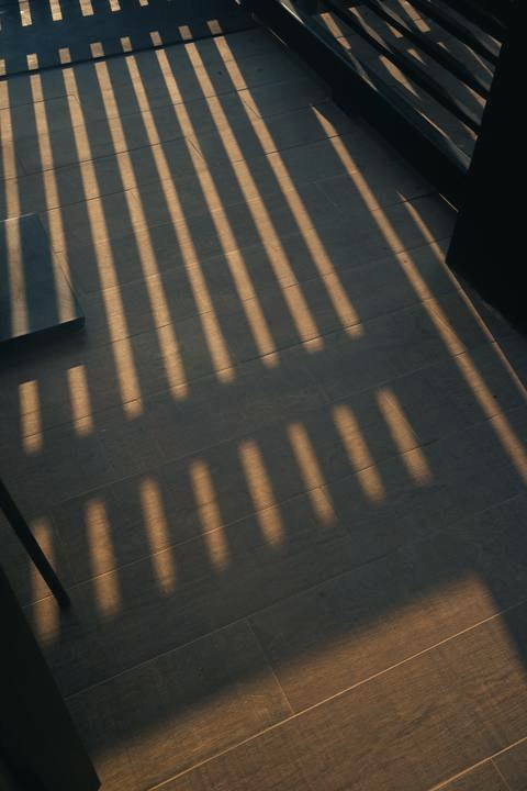 Light through slats