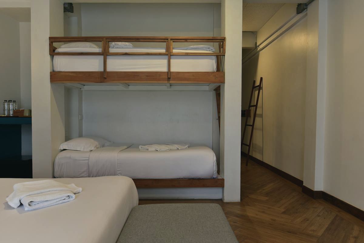Holy Family bunk beds in teak